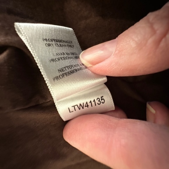 BCBGMAXAZRIA Brown Leather Waist Length Jacket Size M - Picture 9 of 11